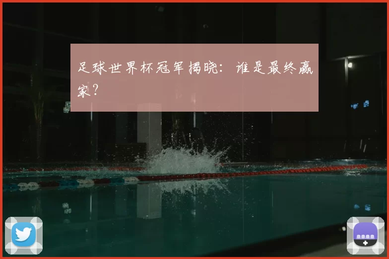 足球世界杯冠军揭晓:谁是最终赢家?